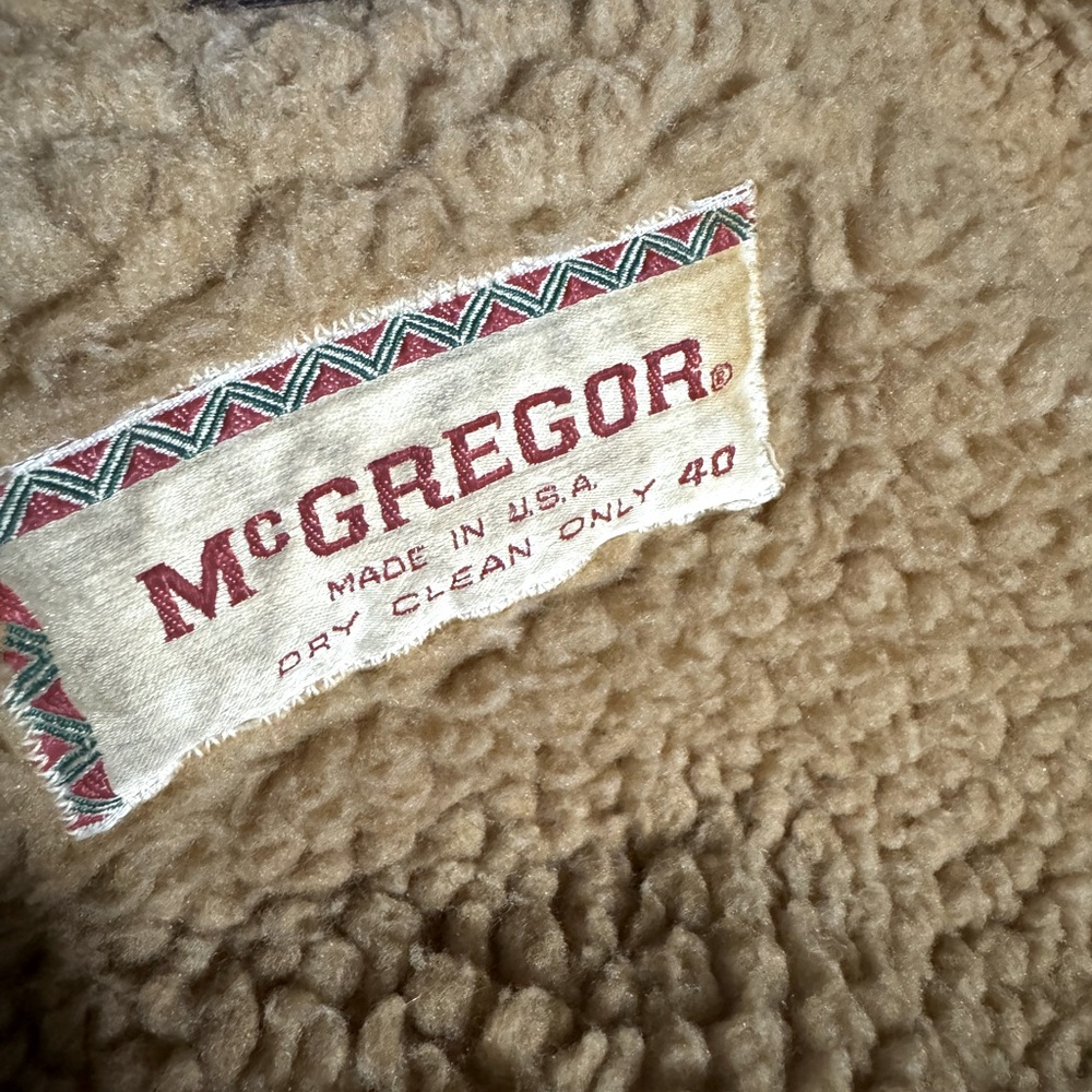 McGregor Sherpa lined Coat- Vintage